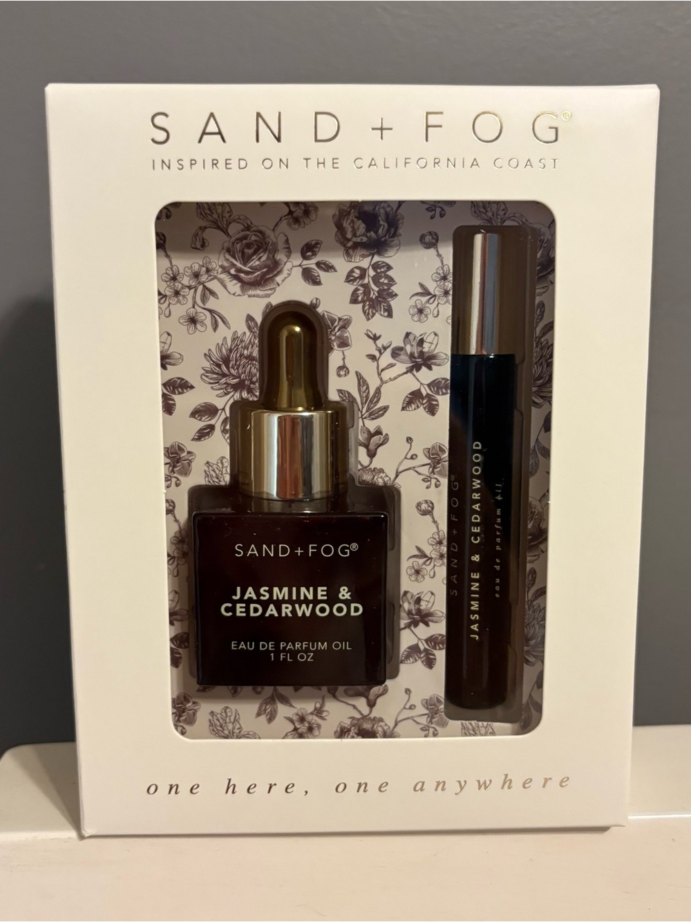 SAND + FOG Jasmine & Cedarwood Perfume Oil Set